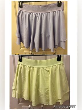 Bundle of 2 size 10 lululemon court rival high rise long skirts
